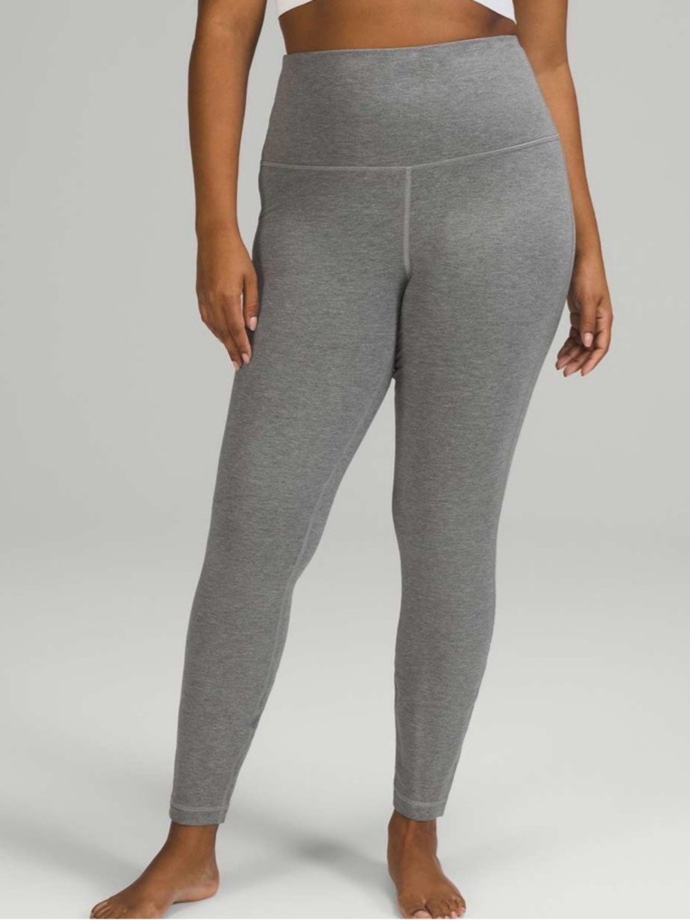 Lululemon Wunder Lounge Super-High-Rise Tight 28" Heathered Core Medium Grey 6